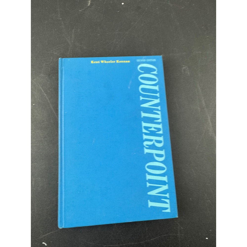 Counterpoint Kent Wheeler Kennan 2nd Edition Hardcover Music Theory Book 1972
